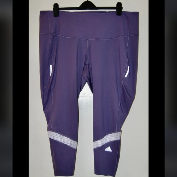 New Adidas 4x plus size leggings in purple - Picture 2 of 8